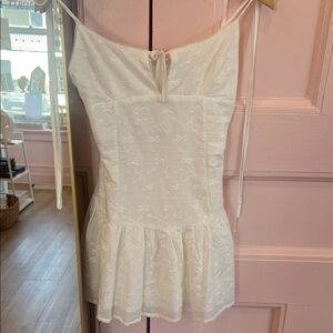 Elegant White Mini Dress